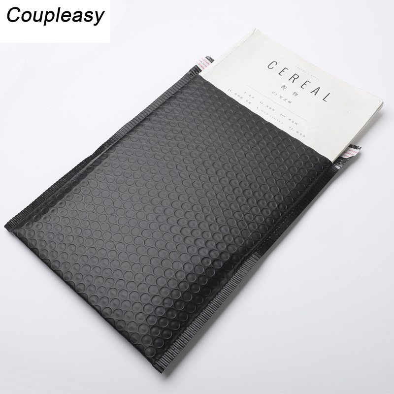 50pcs Wholesale Bubble Envelopes Bags Matte Black Mailers Padded Shipping Envelope With Bubble Mailing Bag Business Supplies