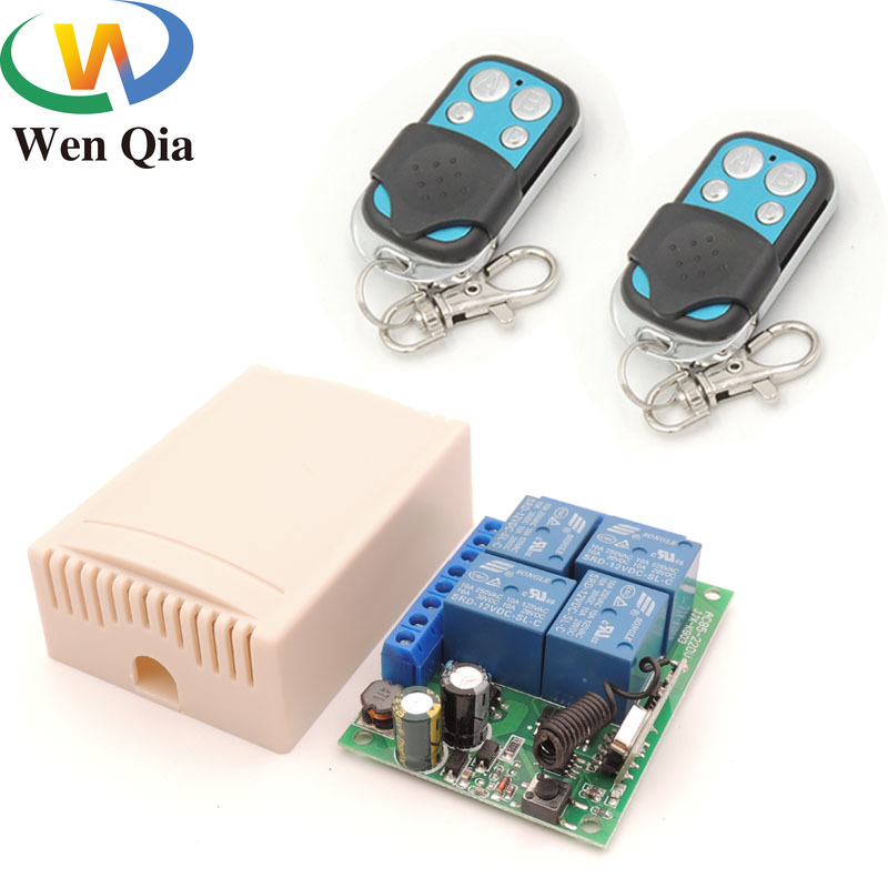 AC 85V~220V 10Amp 2200W 4CH 433MHz rf Remote Control Switch Wireless Relay Receiver Controller for Garage\ Door\ LED\ Bulb
AC 85V~220V 10Amp 2200W 4CH 433MHz rf Remote Control Switch Wireless Relay Receiver Controller for Garage\ Door\ LED\ Bulb