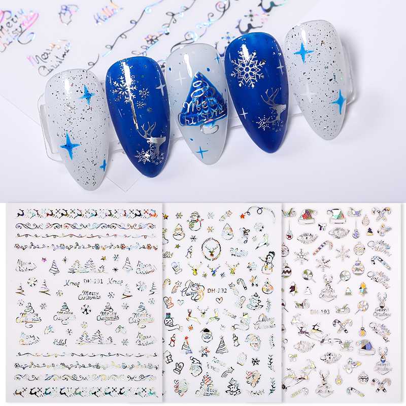 1 /2 Pcs 3D Nail Sticker Christmas Winter Glitter Snowflower Slider Decals Decorations Adhesive Transfer Tips, 17
1 /2 Pcs 3D Nail Sticker Christmas Winter Glitter Snowflower Slider Decals Decorations Adhesive Transfer Tips, 17