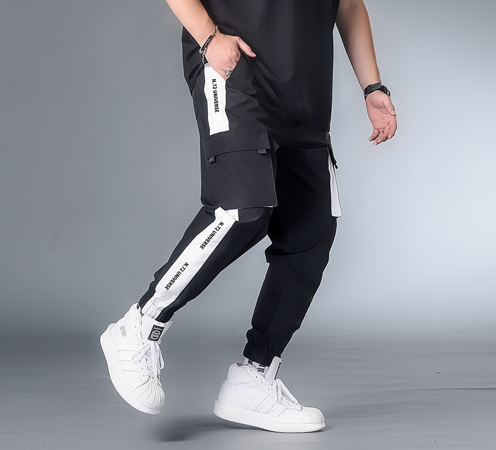 7XL 6XL XXXXL Man New Hip Hop Harajuku Joggers Streetwear Mens Pockets Harem Pants Male Summer Ankle-length Pants Oversize 200925