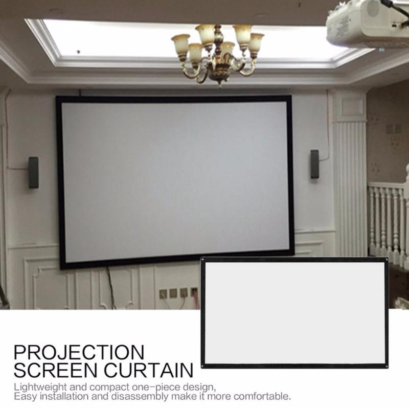 16:9 Portable Foldable Projector Screen 120 inch Wall Mounted 3D HD Projection Screen fabric Canvas For Home Cinema Theater
16:9 Portable Foldable Projector Screen 120 inch Wall Mounted 3D HD Projection Screen fabric Canvas For Home Cinema Theater