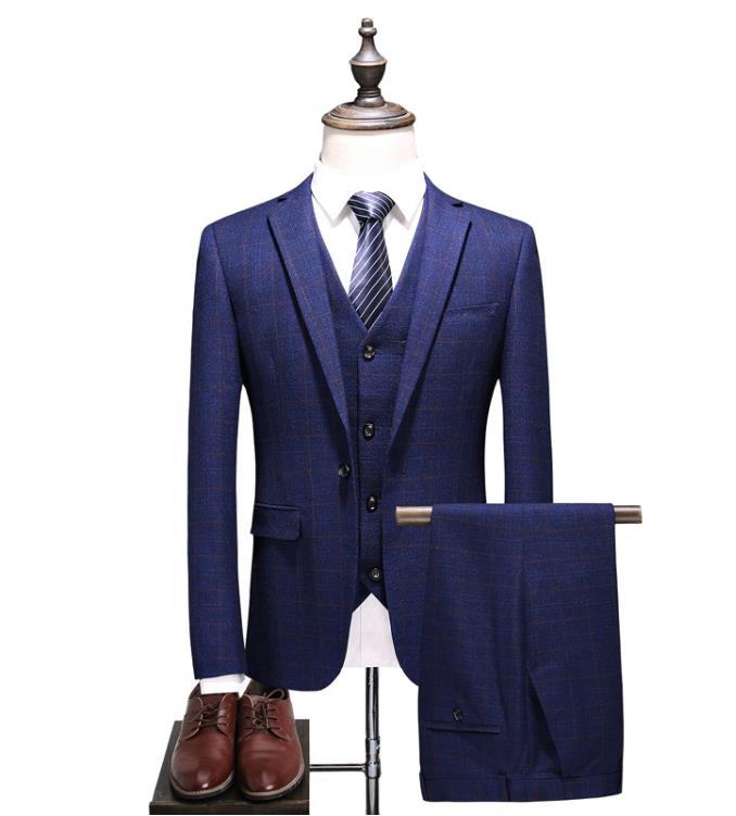 2020 Men Suits for Wedding Best man Suits Casual Plaid Male Suit Men's Business Party Men(Jacket+Vest+Pants)costume homme, Sky blue
2020 Men Suits for Wedding Best man Suits Casual Plaid Male Suit Men's Business Party Men(Jacket+Vest+Pants)costume homme, Sky blue