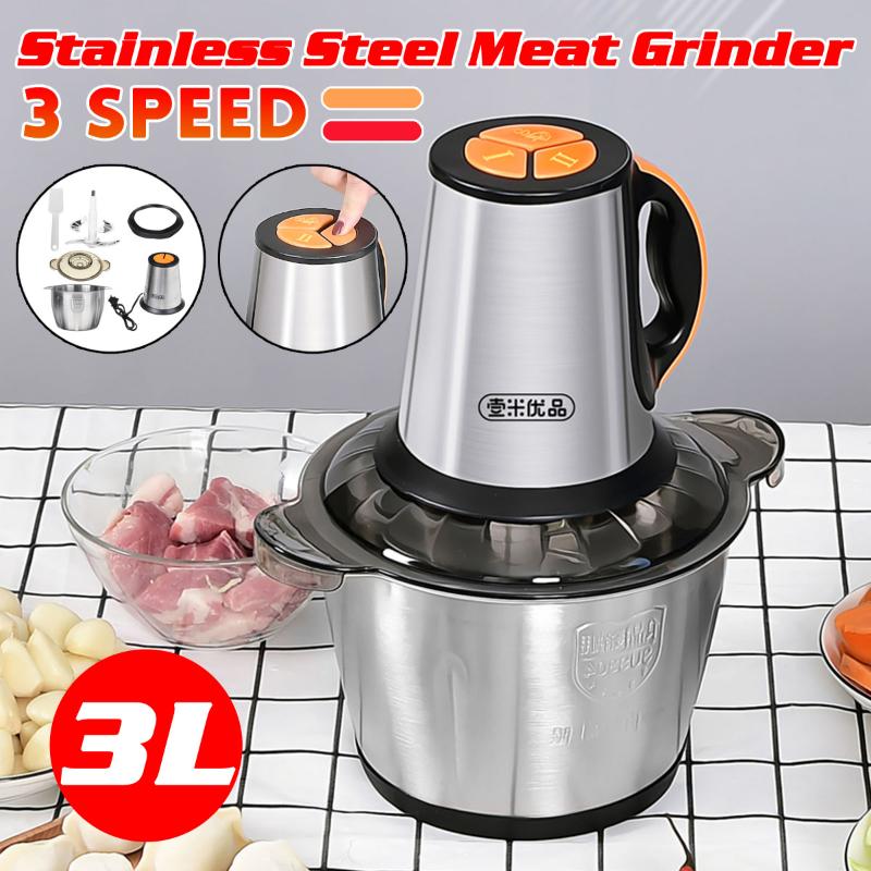 3L 220V Electric Meat Grinder Sausage Maker One-key 3 Speeds Mincer Chopper for Kitchen
3L 220V Electric Meat Grinder Sausage Maker One-key 3 Speeds Mincer Chopper for Kitchen