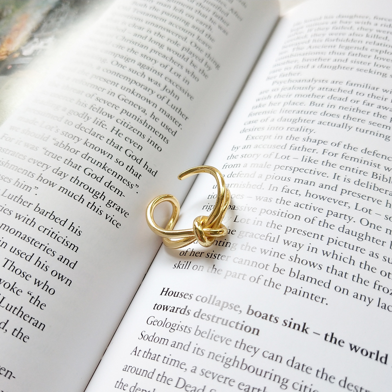 New design 925 sterling silver minimalism jewelry original silver knot hand-made designer women's adjustable rings Japanese South korea