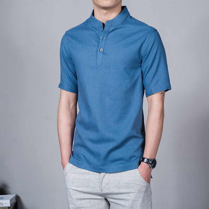 2020! Camiseta con cuello levantado para hombre de manga corta de Color sólido estilo chino camisetas lino talla grande 5X, Dark grey
2020! Camiseta con cuello levantado para hombre de manga corta de Color sólido estilo chino camisetas lino talla grande 5X, Dark grey