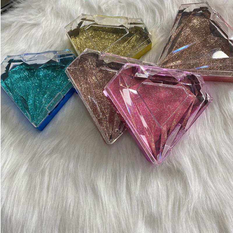 Plastic Diamond box false eyelashes packing box 3D mink lash case empty storage box with tray
Plastic Diamond box false eyelashes packing box 3D mink lash case empty storage box with tray
