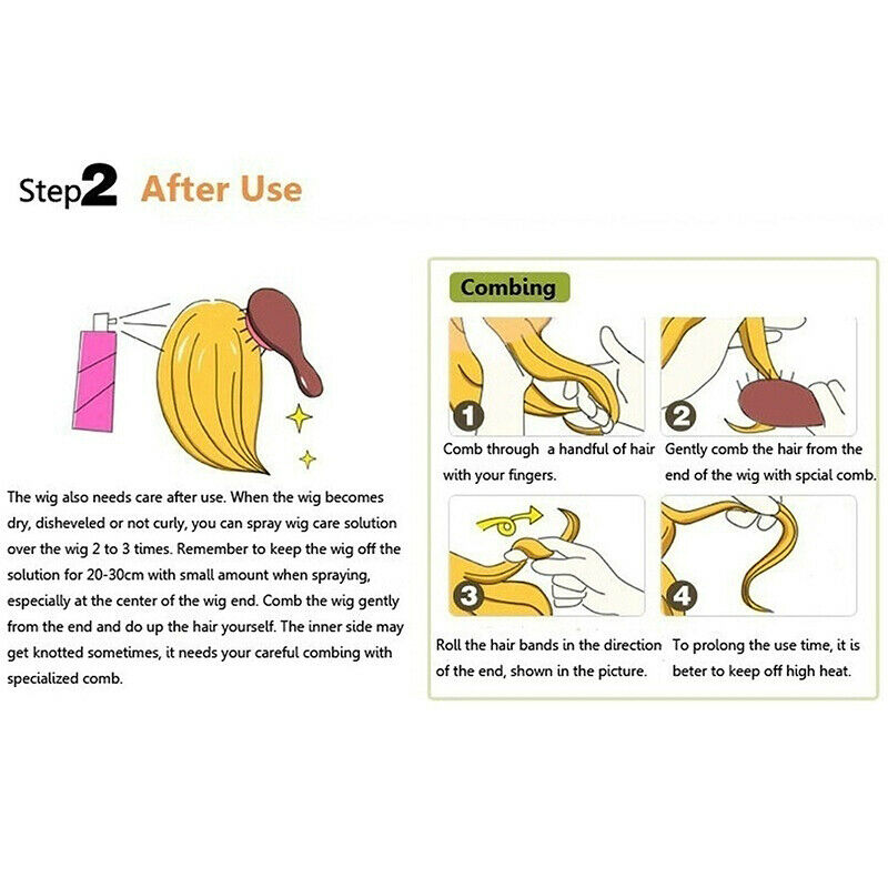 Women Natural Short Resistant Synthetic Hair Full Wig With Bangs Cosplay Party