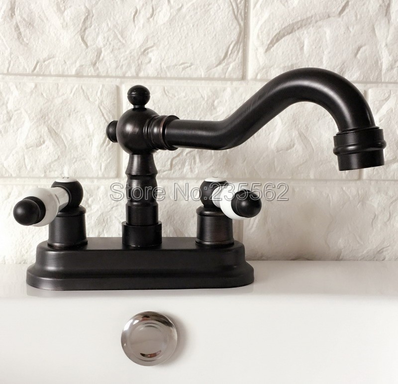 Black Oil Rubbed Bronze Double Handle 4" Centerset 2 Holes Bathroom Basin Sink Faucet Mixer Tap Lhg074
Black Oil Rubbed Bronze Double Handle 4" Centerset 2 Holes Bathroom Basin Sink Faucet Mixer Tap Lhg074
