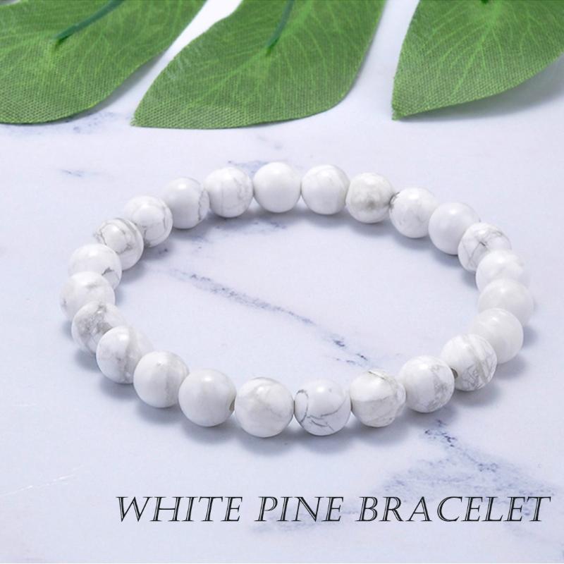 High Quality Bracelet Natural White Pine Stone 8mm Beaded Bracelet For Men And Women adjust Elegant Fashion 7.23
High Quality Bracelet Natural White Pine Stone 8mm Beaded Bracelet For Men And Women adjust Elegant Fashion 7.23