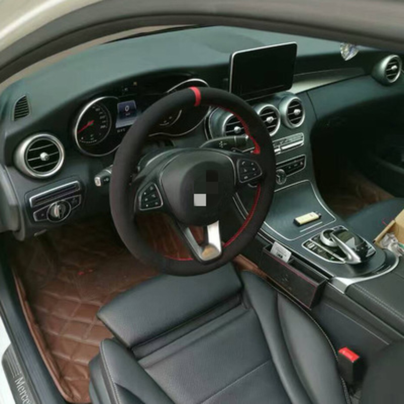 Hand sewing steering wheel cover for Benz C180E200GLK300 anti-velvet sanding car special steering wheel cover
Hand sewing steering wheel cover for Benz C180E200GLK300 anti-velvet sanding car special steering wheel cover