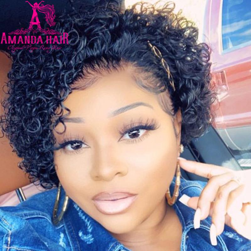 Pixie Cut Wig 13x4 Lace Front Human Hair Wigs Curly Wigs For Black Women 8inch Short Bob Wig 150% Pre Plucked With Baby Hair, As pic
Pixie Cut Wig 13x4 Lace Front Human Hair Wigs Curly Wigs For Black Women 8inch Short Bob Wig 150% Pre Plucked With Baby Hair, As pic