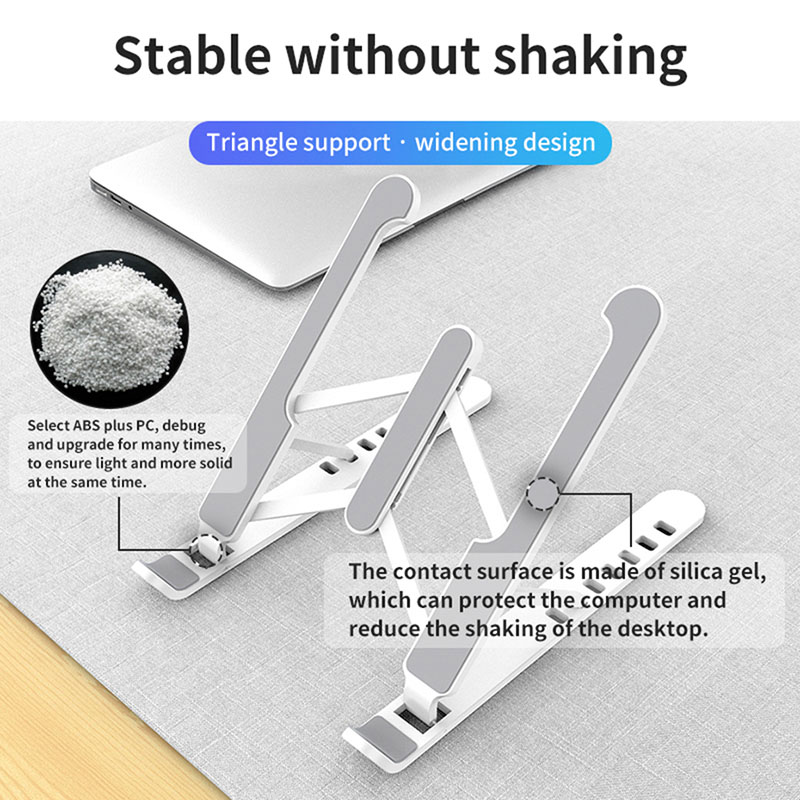 Aluminum Alloy Laptop Holder Folding Notebook Holder For macbook Lenovo HP Adjustable Height Computer Cooling Bracket