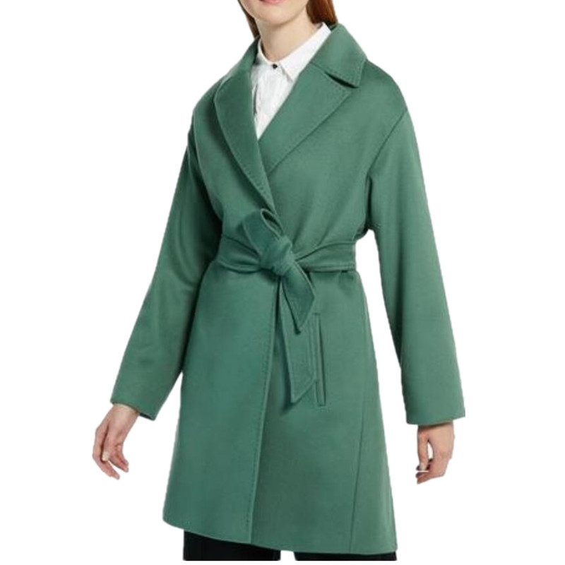 2020 autumn Winter fashion Women Notched lapel Simple Long Coat style Career cashmere Overcoat, Green
2020 autumn Winter fashion Women Notched lapel Simple Long Coat style Career cashmere Overcoat, Green