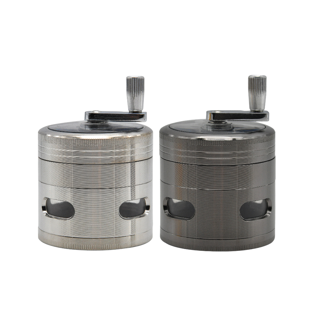 HORNET Premium Aluminum Hand Crank Grinder Transparent Top 63*63 MM 4 Layers Metal Tobacco Herb Crusher Spice Mill Hand Muller
HORNET Premium Aluminum Hand Crank Grinder Transparent Top 63*63 MM 4 Layers Metal Tobacco Herb Crusher Spice Mill Hand Muller