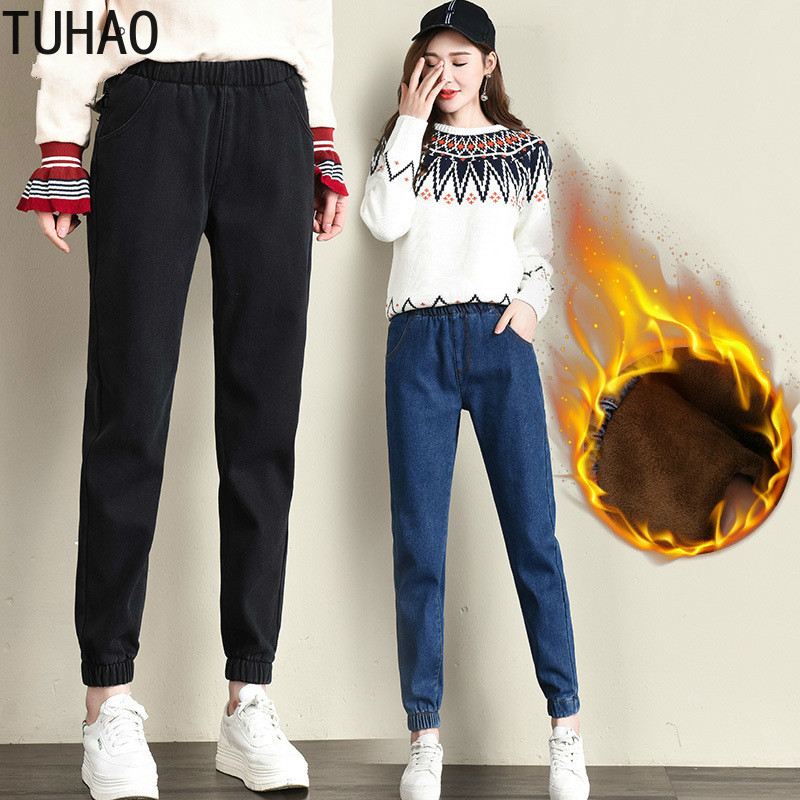 TUHAO Winter Warm Jeans Pants Women Thicken Velvet Denim Trousers Femme Pantalon Jeans Stretch Plus Size 4XL 3XL Trousers, Black
TUHAO Winter Warm Jeans Pants Women Thicken Velvet Denim Trousers Femme Pantalon Jeans Stretch Plus Size 4XL 3XL Trousers, Black
