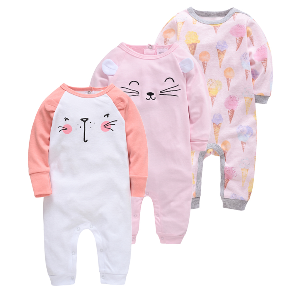 5pcs Baby Pyjamas Newborn Girl Boy Pijamas bebe fille Cotton Breathable Soft ropa bebe Newborn Sleepers Baby Pjiamas 210226