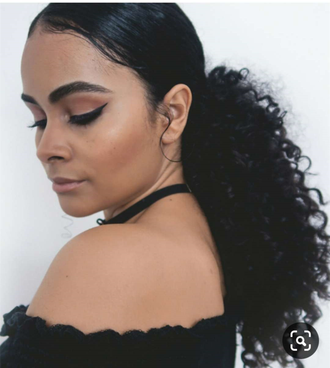 14" Short elastic hair ties ponytail aplique de afro curly ponytails black weave human hair drawstring pony tail curly120g