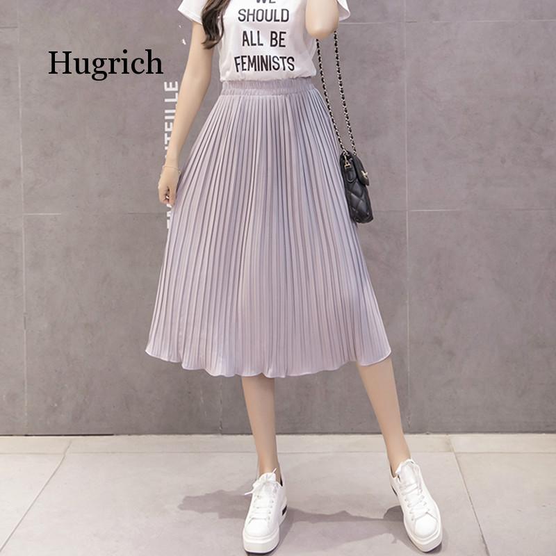 Colors Korean Fashion Summer Skirt Female Chiffon High Waist Pleated Skirts Womens -XL Harajuku Faldas Mujer, Black
Colors Korean Fashion Summer Skirt Female Chiffon High Waist Pleated Skirts Womens -XL Harajuku Faldas Mujer, Black