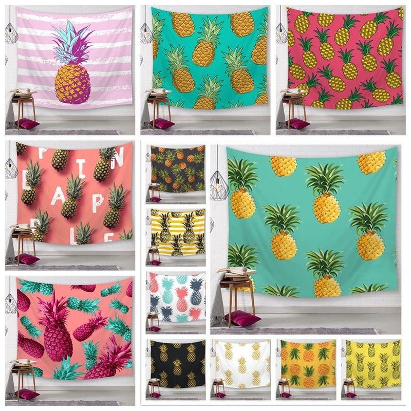 25 Styles Pineapple Series Wall Tapestries Digital Printed Beach Towels Bath Towel Home Decor Tablecloth Outdoor Pads Beach Towel