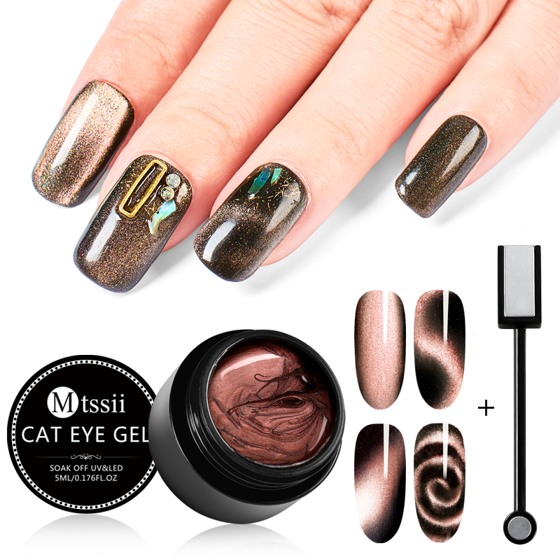 Mtssii Magnet Nail Gel Polish 5D Cat Eye UV Gel Nail Polish Chameleon Magnetic Varnishes Manicure Soak Off UV Lacquers, Ak5499
Mtssii Magnet Nail Gel Polish 5D Cat Eye UV Gel Nail Polish Chameleon Magnetic Varnishes Manicure Soak Off UV Lacquers, Ak5499