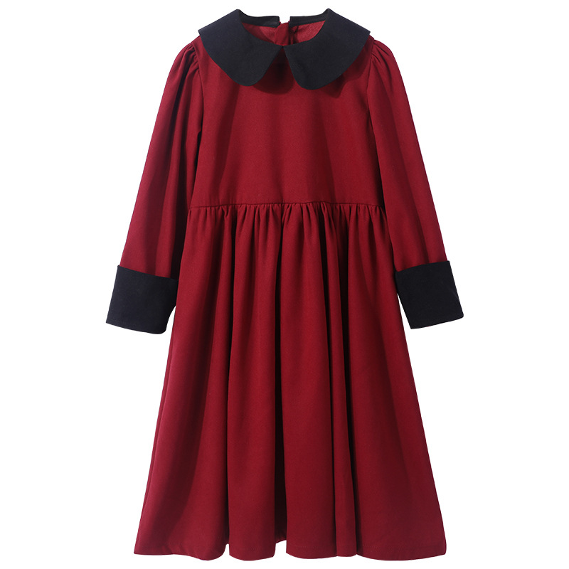 Girls 2020 Autumn New Children Retro Dress Midi Baby Christmas Dress Kids Princess Dress Long Sleeve for Party, Burgundy
Girls 2020 Autumn New Children Retro Dress Midi Baby Christmas Dress Kids Princess Dress Long Sleeve for Party, Burgundy