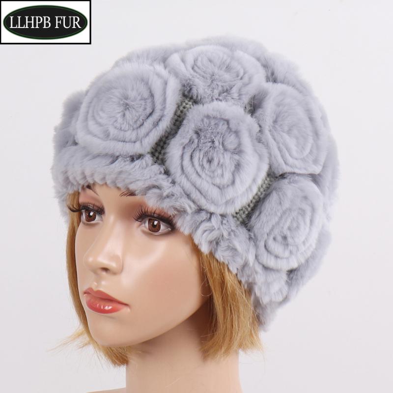 Hot Sale Outdoor Warm Real fur Hats Women Real Rex Fur Flowers Hat Winter Hand Knitted Natural Rex Beanies Caps, Grey black 1
Hot Sale Outdoor Warm Real fur Hats Women Real Rex Fur Flowers Hat Winter Hand Knitted Natural Rex Beanies Caps, Grey black 1