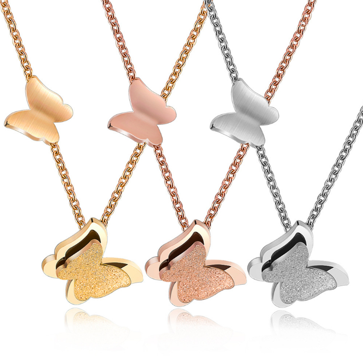 Women Fashion Butterfly Pendant Necklace by 316L Stainless Steel Lady Titanium Steel Necklace
Women Fashion Butterfly Pendant Necklace by 316L Stainless Steel Lady Titanium Steel Necklace