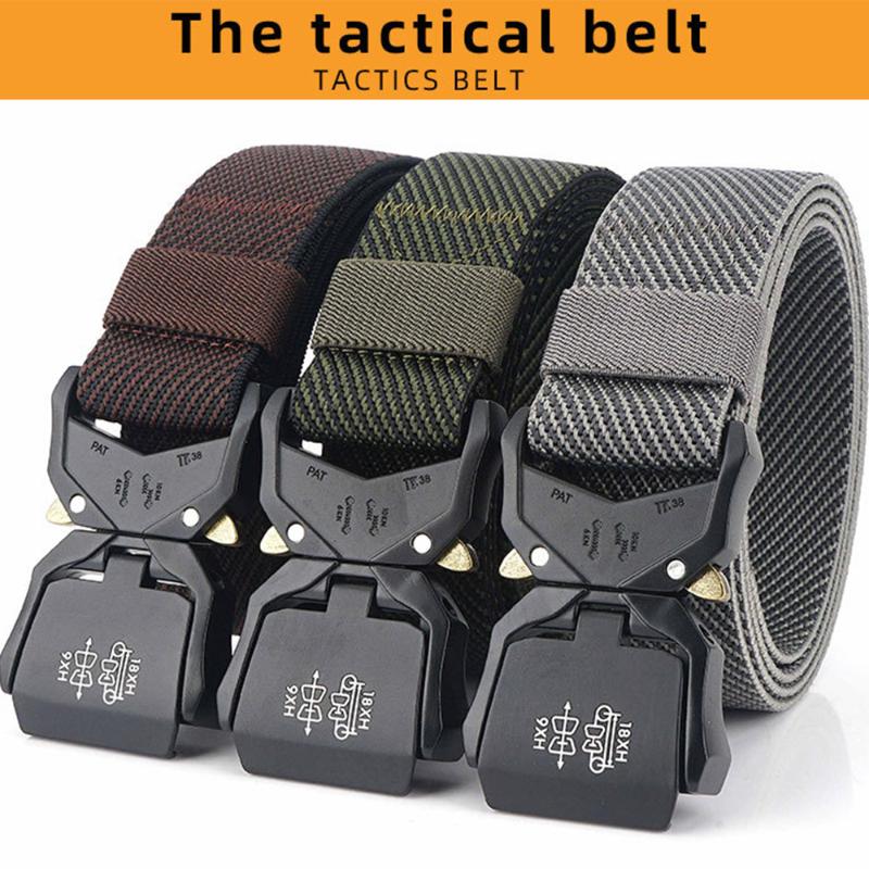 FDBRO Men Genuine Tactical Belt Metal Quick Release Buckle Belt Soft Nylon Multifunctional Army Tactical Buckle, Brown
FDBRO Men Genuine Tactical Belt Metal Quick Release Buckle Belt Soft Nylon Multifunctional Army Tactical Buckle, Brown