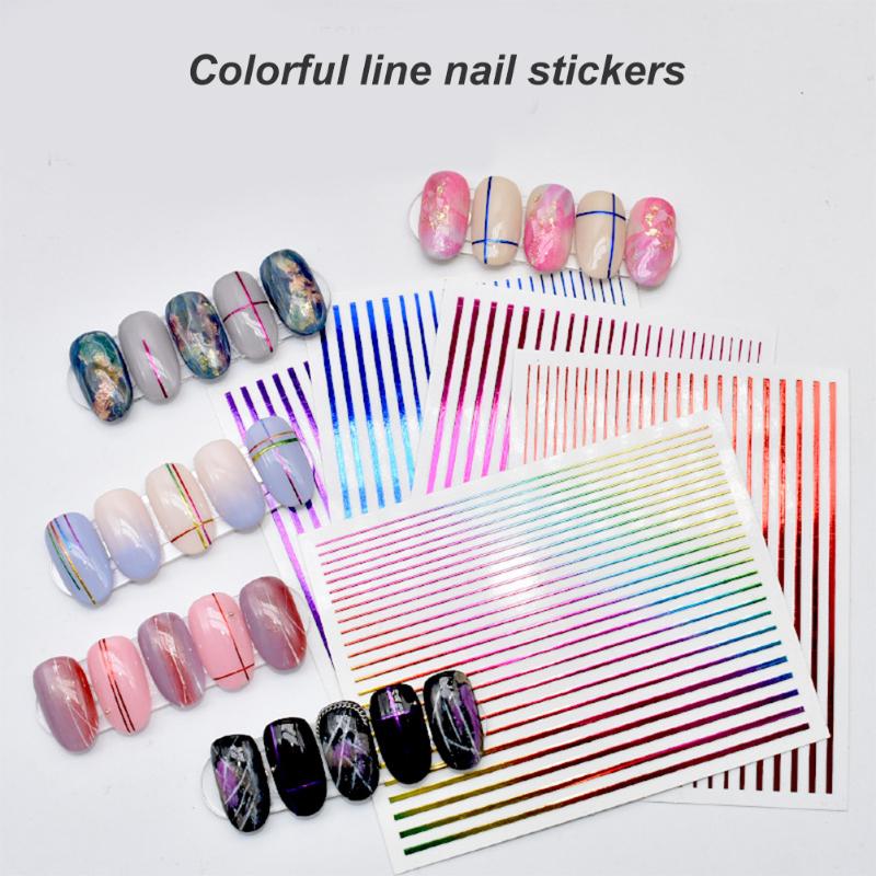 1 Sheet Nail Sticker 5 Colors Stripe Line 3D Metal Striping Tape Self-Adhesive DIY Beauty Nail Art Decoration Stickers Decals, As shown
1 Sheet Nail Sticker 5 Colors Stripe Line 3D Metal Striping Tape Self-Adhesive DIY Beauty Nail Art Decoration Stickers Decals, As shown