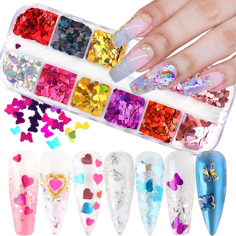 Mirror Nail Sequins Paillette Sparkly Love Butterfly Glitter Flakes Slices 3D Holographic Irregular Nail Art Decorations BEDHD
Mirror Nail Sequins Paillette Sparkly Love Butterfly Glitter Flakes Slices 3D Holographic Irregular Nail Art Decorations BEDHD