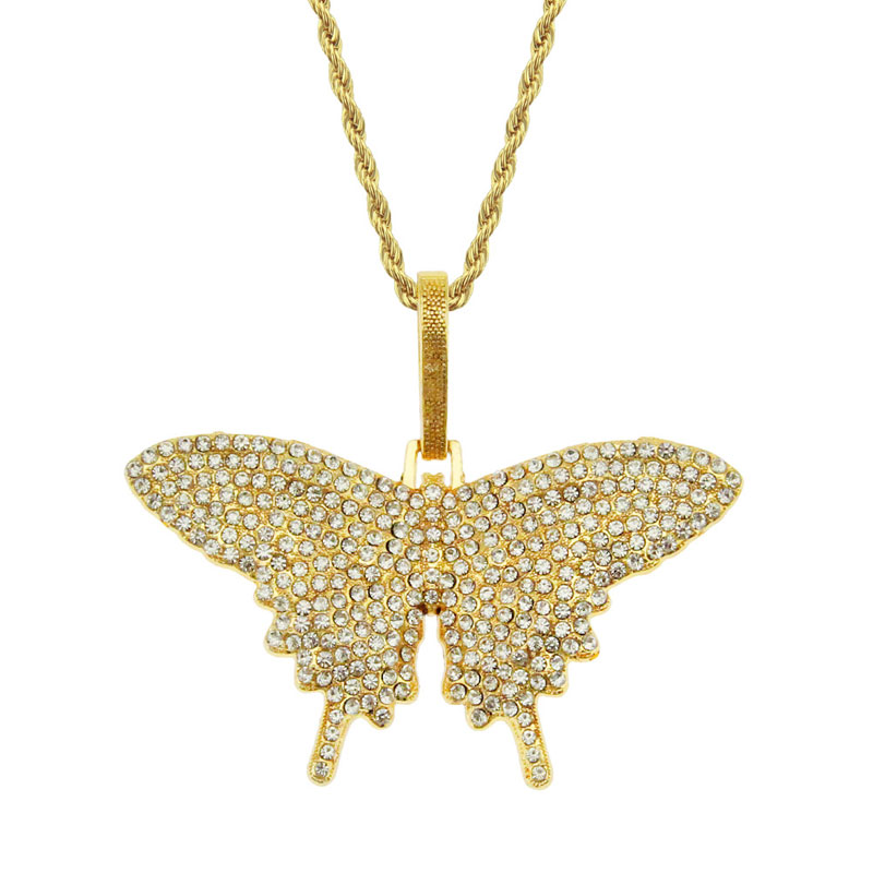 Big Animal butterfly Pendant Necklace With Chain Gold Plated Men Women Hip hop Iced Out Bling Rock Jewelry
Big Animal butterfly Pendant Necklace With Chain Gold Plated Men Women Hip hop Iced Out Bling Rock Jewelry