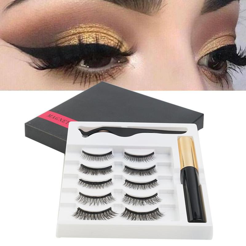 5 Pairs Magnetic False Eyelashes Liquid Magnetic Eyeliner Set Magnets Natural Eyelashes Extension Lasting Makeup With Tweezers
5 Pairs Magnetic False Eyelashes Liquid Magnetic Eyeliner Set Magnets Natural Eyelashes Extension Lasting Makeup With Tweezers