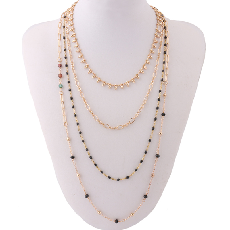 Multi-layer set necklace Nationality Fashion Natural stone short necklace Bohemia Stainless steel jewelry wholesa
Multi-layer set necklace Nationality Fashion Natural stone short necklace Bohemia Stainless steel jewelry wholesa
