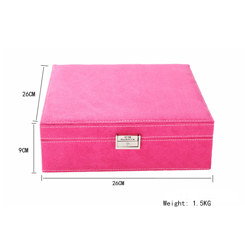 2019 Casket For Decoration Velvet Wooden Jewellery Box Display Storage Organizer Big Capacity Packaging Earrings Organizer Boxes T200808