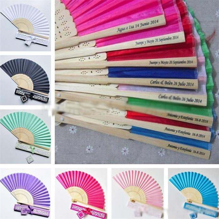 15 colors personalized wedding fans printing text on silk fold hand fans with gift box wedding favors and gifts
15 colors personalized wedding fans printing text on silk fold hand fans with gift box wedding favors and gifts