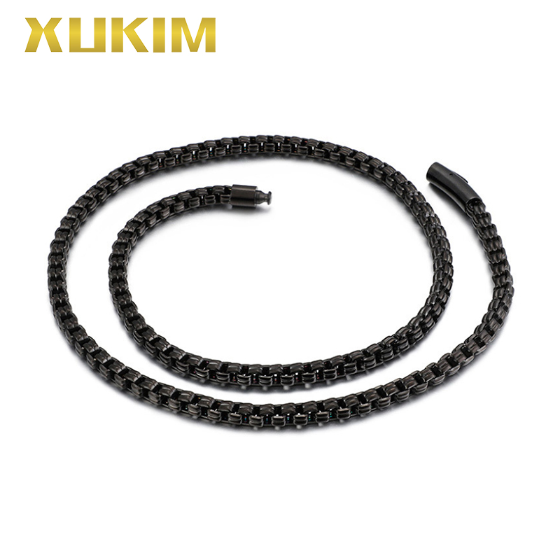 XCN211 Xukim Jewelry stainless steel black and sliver color 6MM Square Pearl Chain men fasion necklace women 2020 new hot gift
XCN211 Xukim Jewelry stainless steel black and sliver color 6MM Square Pearl Chain men fasion necklace women 2020 new hot gift
