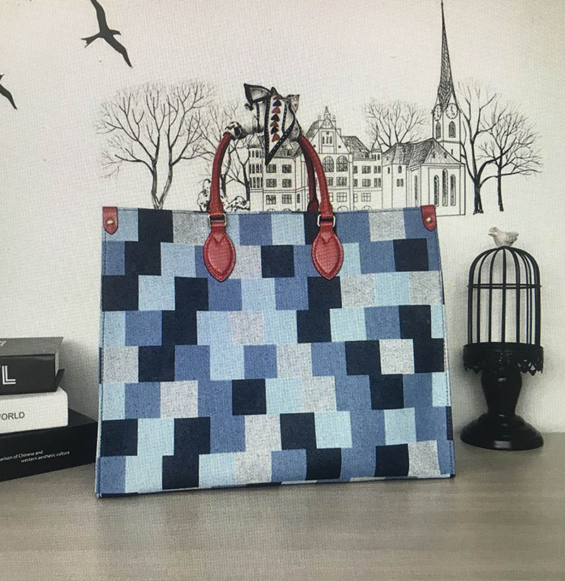 M44992 luxurys designers bags Handbags Denim pattern lattice Leather Handbag Women Purse Party Totes Shopping Shoulder Bag, Blue
M44992 luxurys designers bags Handbags Denim pattern lattice Leather Handbag Women Purse Party Totes Shopping Shoulder Bag, Blue
