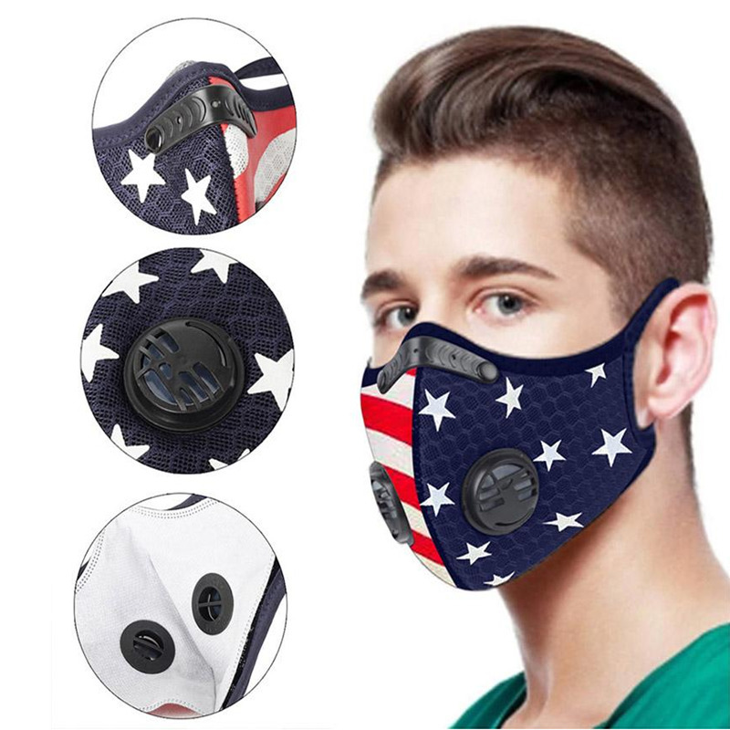 Cycling Mask With Double Breathing Valve Outdoor Anti-dust Windproof Driving Travel Sports Adult US Flag Womenmask Bicycle Mask
Cycling Mask With Double Breathing Valve Outdoor Anti-dust Windproof Driving Travel Sports Adult US Flag Womenmask Bicycle Mask