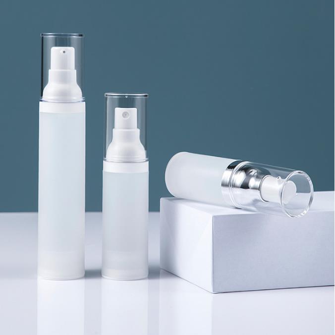 15 30 50ml Airless Pump Frosted Bottle. Refillable Travel Lotion Containers Vaccum Fine Mist Spray Bottle Plastic Cosmetic Dispenser
15 30 50ml Airless Pump Frosted Bottle. Refillable Travel Lotion Containers Vaccum Fine Mist Spray Bottle Plastic Cosmetic Dispenser