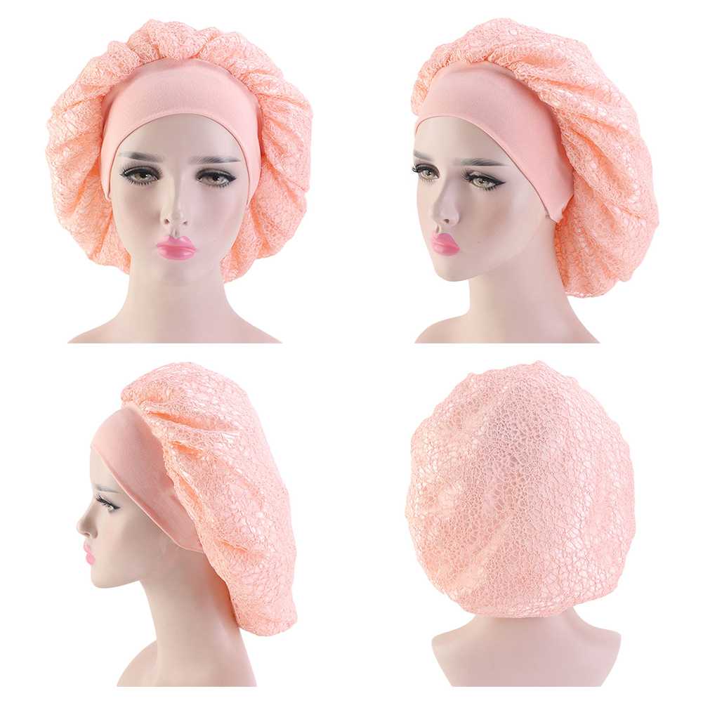 Women Night Wide Brimmed Dome Home Extra Large Mesh Multifunctional Double Layer Cover Wrap Care Elastic Sleeping Cap, Black
Women Night Wide Brimmed Dome Home Extra Large Mesh Multifunctional Double Layer Cover Wrap Care Elastic Sleeping Cap, Black