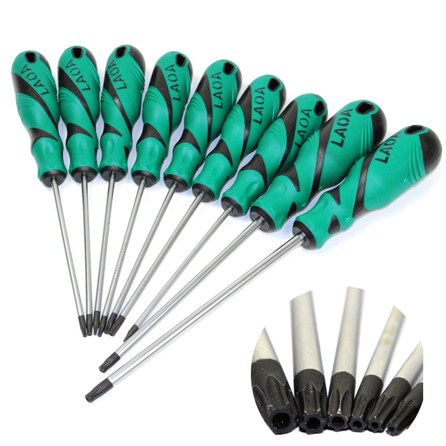 LAOA 9 Pcs Screwdriver Set S2 Double Color Handle Hex Torx Hexangular Screwdriver Bolt Driver Special Screwdrivers
LAOA 9 Pcs Screwdriver Set S2 Double Color Handle Hex Torx Hexangular Screwdriver Bolt Driver Special Screwdrivers