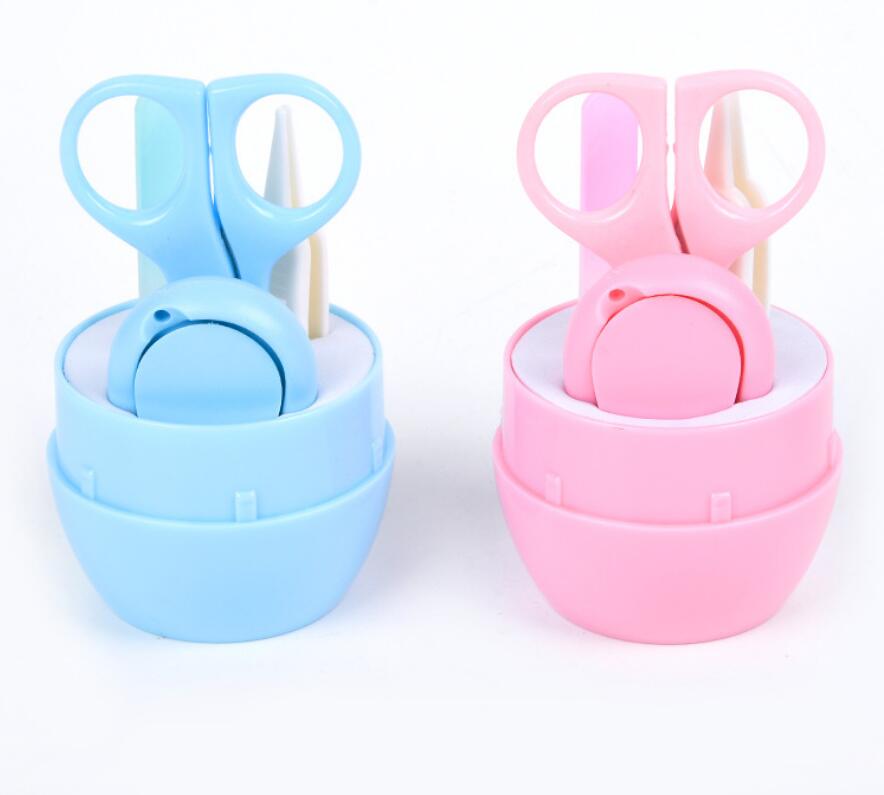 Baby nail clippers Stainless steel baby nail clippers set Children's nail clippers 4-piece set Manicure tools free ship