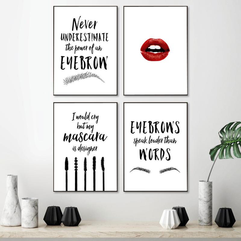 Eyebrow Make Up Posters and Prints Beauty Inspire Quote Wall Art Print Eyelash Brush Lips Pictures Bedroom Decoration Home Decor
Eyebrow Make Up Posters and Prints Beauty Inspire Quote Wall Art Print Eyelash Brush Lips Pictures Bedroom Decoration Home Decor