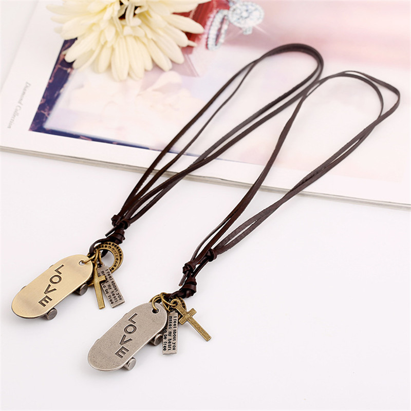 New coming scooter pendant real leather necklace with alloy charm pendants necklace P44
New coming scooter pendant real leather necklace with alloy charm pendants necklace P44