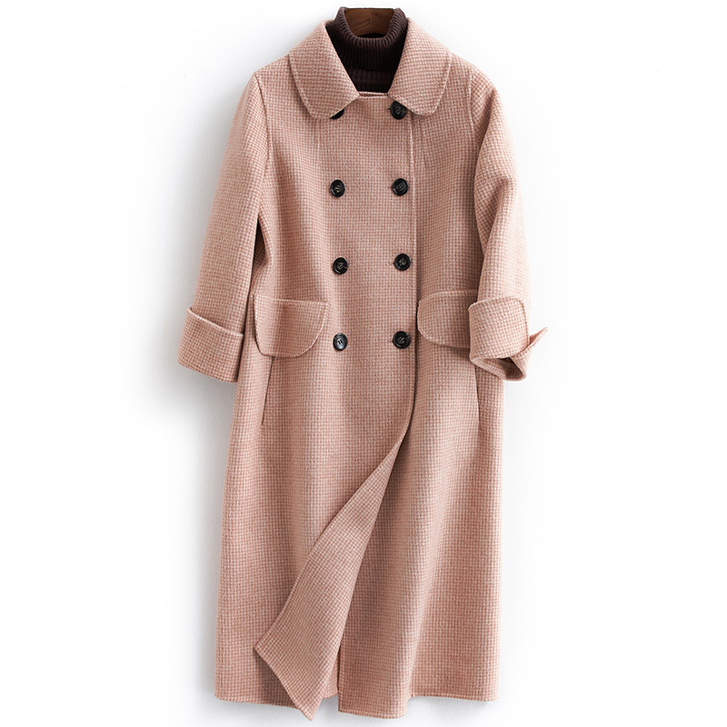 Alpaca Wool Coat Female Double-faced 2020 Fashion Double Breasted Woolen Coats Long Autumn Winter Jacket Women B18Y05861, Beige
Alpaca Wool Coat Female Double-faced 2020 Fashion Double Breasted Woolen Coats Long Autumn Winter Jacket Women B18Y05861, Beige