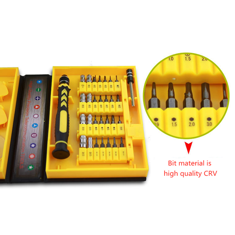 PARON 38 In1 Multi Purpose Precision Electronic Magnetic Long Screwdriver Bit Set CRV Driver Bits Cell Phone Smartphone Tools
PARON 38 In1 Multi Purpose Precision Electronic Magnetic Long Screwdriver Bit Set CRV Driver Bits Cell Phone Smartphone Tools
