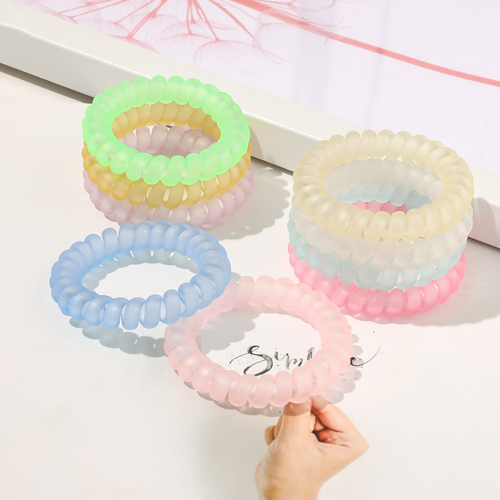 Women Hair Rubber Bands Matte Translucent Candy Colors Telephone Wire Cord Elastic Hair Bands Pony Tails Holder Hair Tie Rope Jewelry Gifts
Women Hair Rubber Bands Matte Translucent Candy Colors Telephone Wire Cord Elastic Hair Bands Pony Tails Holder Hair Tie Rope Jewelry Gifts