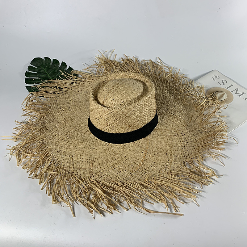 Women Summer Straw Hat Wide Brim 20cm Raffia Sun Hat Panama Beach Hats Ladies Soft Straw Shade H28, Beige
Women Summer Straw Hat Wide Brim 20cm Raffia Sun Hat Panama Beach Hats Ladies Soft Straw Shade H28, Beige