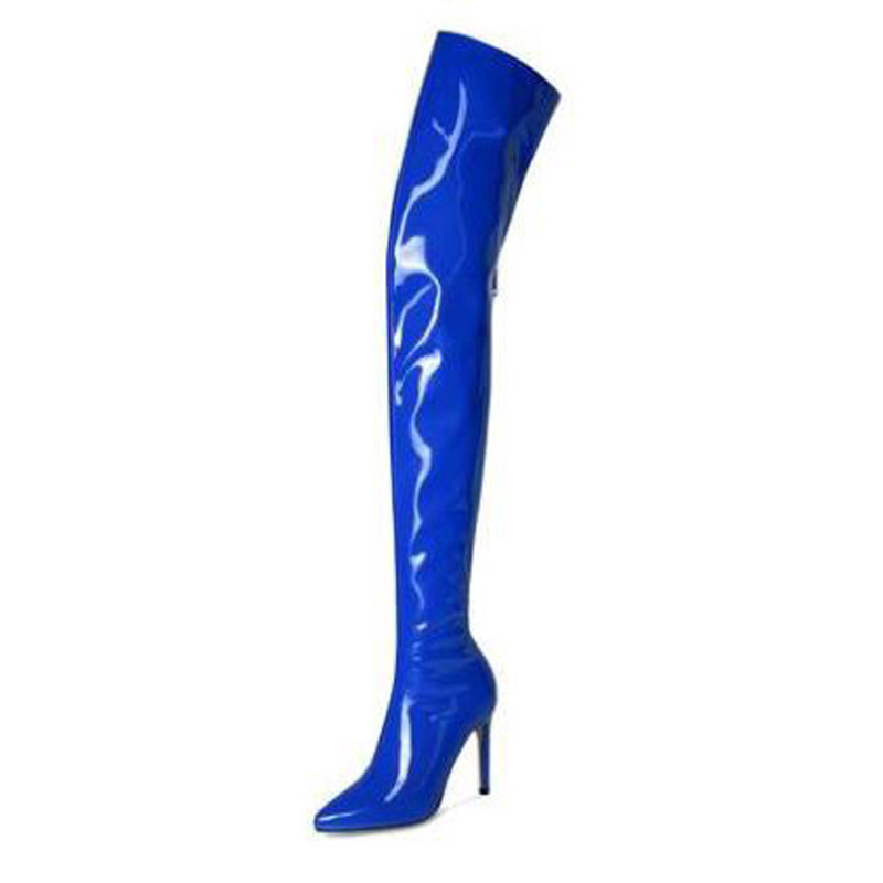 2020 Sharp Fine With Shoe White Blue Color Patent Leather Woman Boots Overknee Boots Code, Gray
2020 Sharp Fine With Shoe White Blue Color Patent Leather Woman Boots Overknee Boots Code, Gray