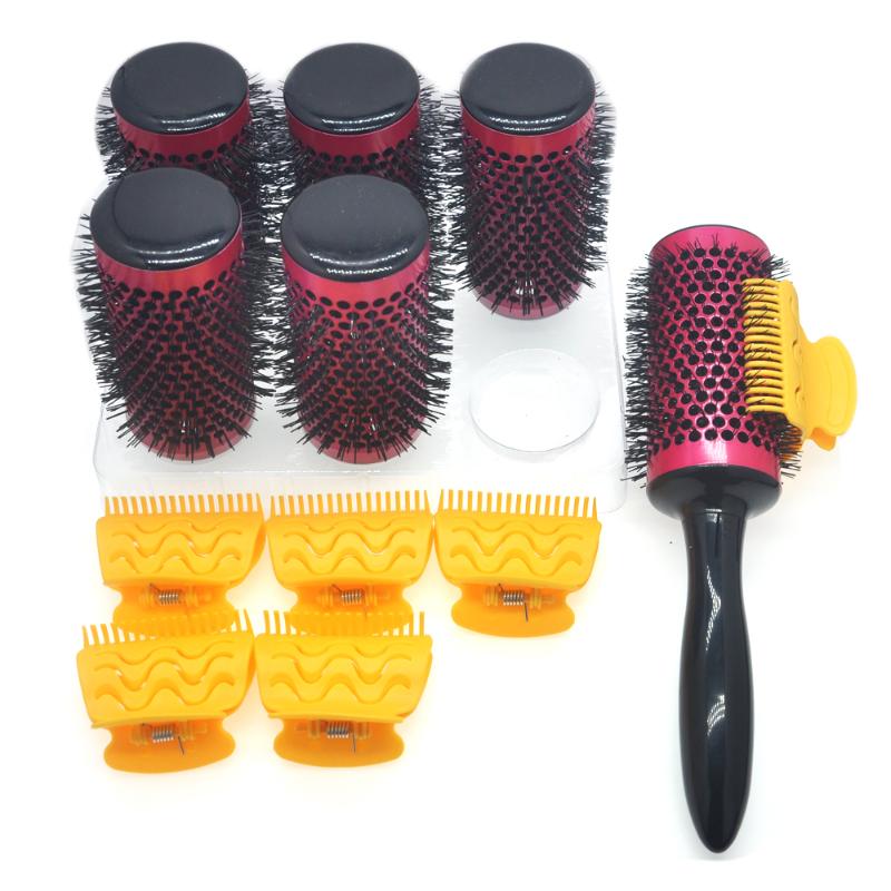 6pcs/set Hair Roller Brushes with Butterfly Clips Detachable Handle Thermal Hairbrush Aluminum Barrel Comb Hairdresser 54mm 1296
6pcs/set Hair Roller Brushes with Butterfly Clips Detachable Handle Thermal Hairbrush Aluminum Barrel Comb Hairdresser 54mm 1296